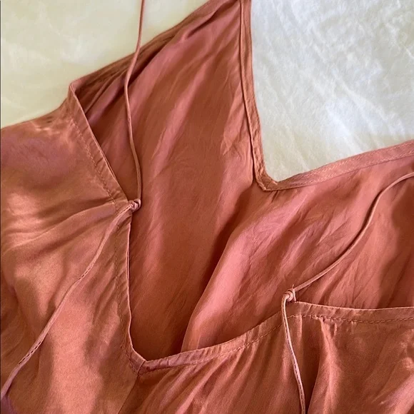 Bahhgoose Silk Slit Dress, S/M - Picture 8 of 13